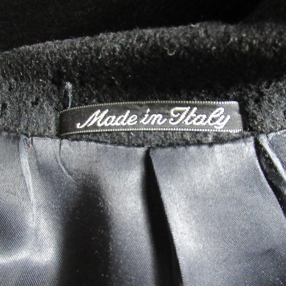 Vintage Andrew Fezza Overcoat Mens Size 44R Gray Wool Blend Old Money Lux Italy - Picture 7 of 7